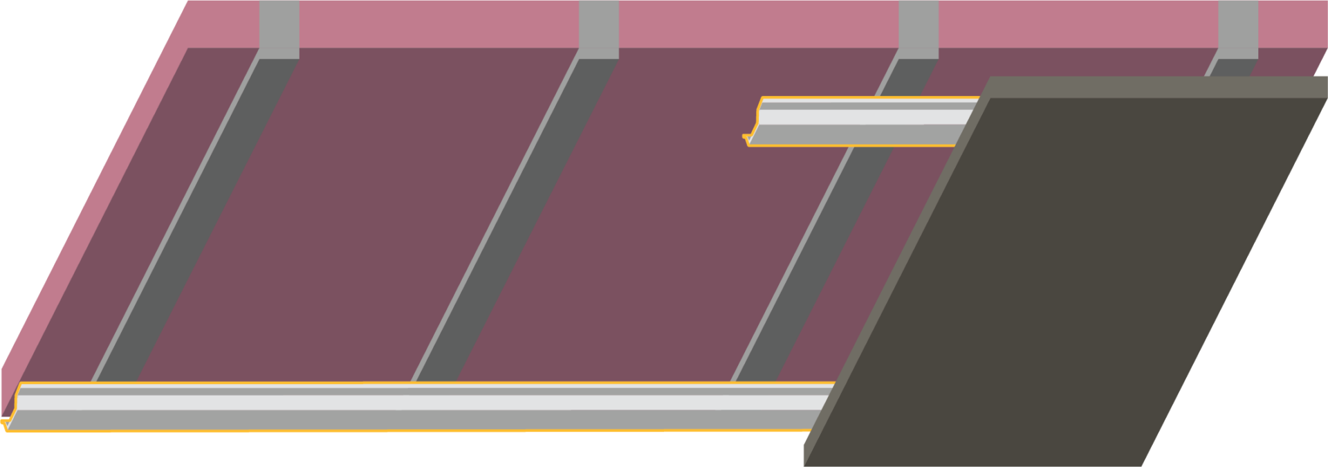 Resilient channel ceiling 2 scaled